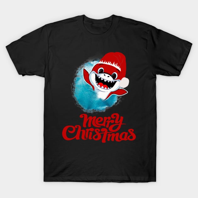 baby shark christmas T-Shirt by aborefat2018